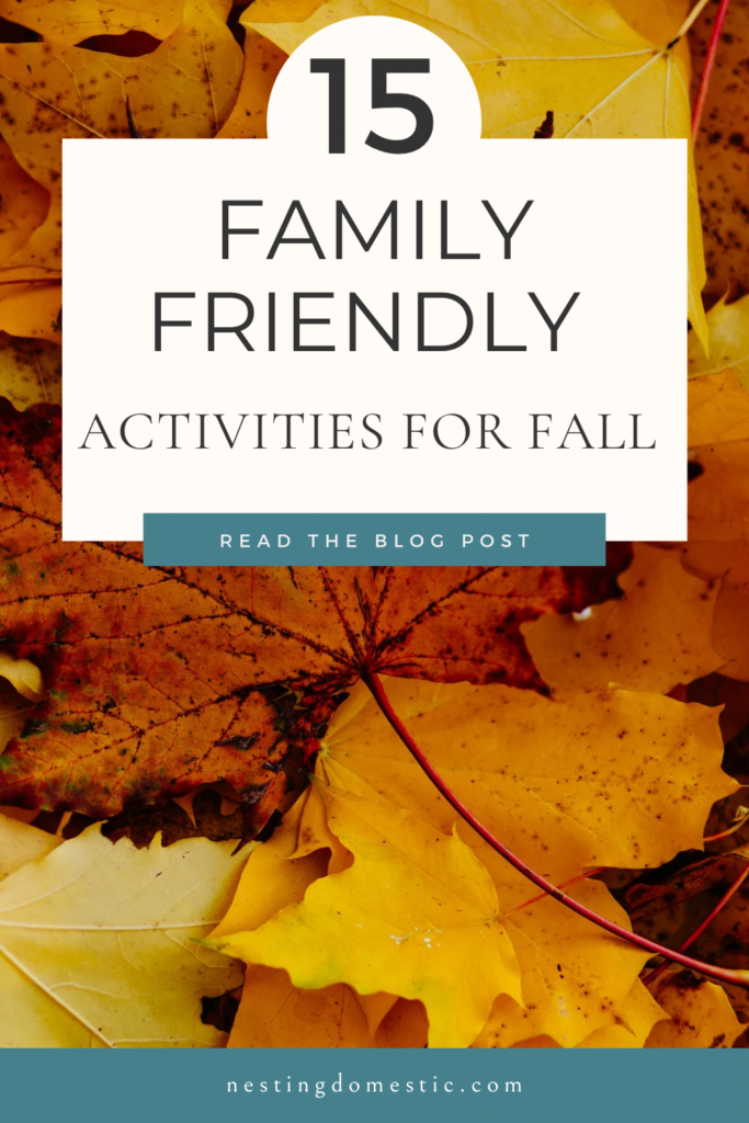 15 Family Friendly Activities to do in the Fall - NESTING DOMESTIC